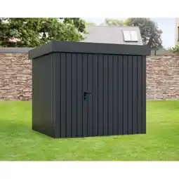 toom Baumarkt EcoStar Gerätehaus 'Euroline EFD5 Trend-Sk' anthrazitgrau 229 x 229 x 203 cm, Einzeltür Angebot