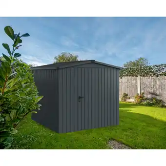 toom Baumarkt EcoStar Gerätehaus 'Euroline ESD5 Trend-Sk' anthrazitgrau 237 x 229 x 203 cm, Einzeltür Angebot