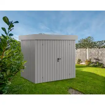 toom Baumarkt EcoStar Gerätehaus 'Euroline EFD4 Trend-Sk' aluminiumgrau 229 x 181 x 203 cm, Doppeltür Angebot