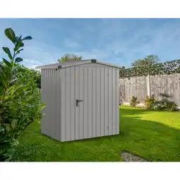 toom Baumarkt EcoStar Gerätehaus 'Euroline ESD1 Trend-Sk' graualuminium 189 x 133 x 199 cm, Einzeltür Angebot