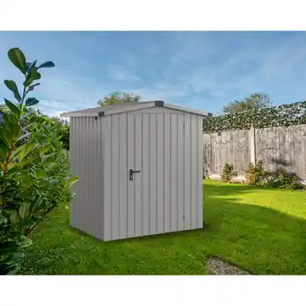 toom Baumarkt EcoStar Gerätehaus 'Euroline ESD1 Trend-Sk' graualuminium 189 x 133 x 199 cm, Einzeltür Angebot
