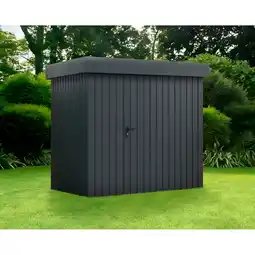 toom Baumarkt EcoStar Gerätehaus 'Euroline EFD4 Trend-Sk' anthrazitgrau 229 x 181 x 203 cm, Einzeltür Angebot