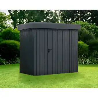 toom Baumarkt EcoStar Gerätehaus 'Euroline EFD4 Trend-Sk' anthrazitgrau 229 x 181 x 203 cm, Einzeltür Angebot
