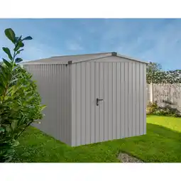 toom Baumarkt EcoStar Gerätehaus 'Euroline ESD7 Trend-Sk' graualuminium 237 x 325 x 203 cm, Einzeltür Angebot