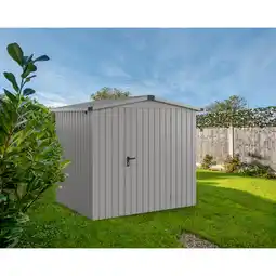 toom Baumarkt EcoStar Gerätehaus 'Euroline ESD4 Trend-Sk' graualuminium 237 x 181 x 203 cm, Einzeltür Angebot