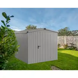 toom Baumarkt EcoStar Gerätehaus 'Euroline ESD5 Trend-Sk' graualuminium 237 x 229 x 203 cm, Einzeltür Angebot
