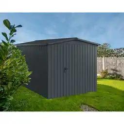 toom Baumarkt EcoStar Gerätehaus 'Euroline ESD7 Trend-Sk' anthrazitgrau 237 x 325 x 203 cm, Einzeltür Angebot