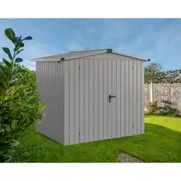 toom Baumarkt EcoStar Gerätehaus 'Euroline ESD4 Trend-Sk' graualuminium 237 x 181 x 203 cm, Doppeltür Angebot
