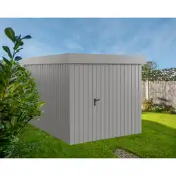 toom Baumarkt EcoStar Gerätehaus 'Euroline EFD7 Trend-Sk' graualuminium 229 x 325 x 203 cm, Einzeltür Angebot