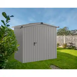 toom Baumarkt EcoStar Gerätehaus 'Euroline ESD3 Trend-Sk' graualuminium 237 x 133 x 203 cm, Einzeltür Angebot