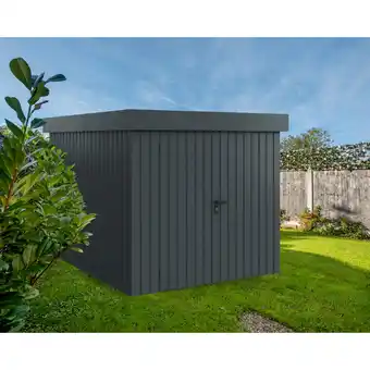 toom Baumarkt EcoStar Gerätehaus 'Euroline EFD6 Trend-Sk' anthrazitgrau 229 x 277 x 203 cm, Doppeltür Angebot