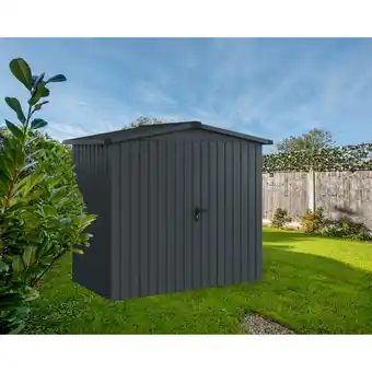 toom Baumarkt EcoStar Gerätehaus 'Euroline ESD3 Trend-Sk' anthrazitgrau 237 x 133 x 203 cm, Doppeltür Angebot