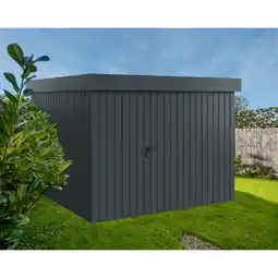 toom Baumarkt EcoStar Gerätehaus 'Euroline EFD10 Trend-Sk' anthrazitgrau 277 x 277 x 207 cm, Einzeltür Angebot