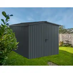 toom Baumarkt EcoStar Gerätehaus 'Euroline ESD7 Trend-Sk' anthrazitgrau 237 x 325 x 203 cm, Doppeltür Angebot