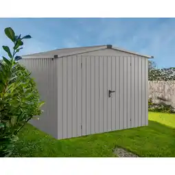 toom Baumarkt EcoStar Gerätehaus 'Euroline ESD10 Trend-Sk' graualuminium 285 x 277 x 207 cm, Doppeltür Angebot