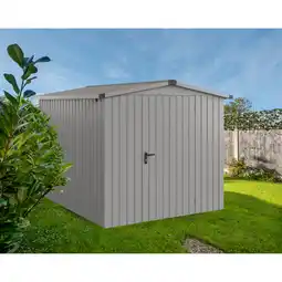 toom Baumarkt EcoStar Gerätehaus 'Euroline ESD6 Trend-Sk' graualuminium 237 x 277 x 203 cm, Einzeltür Angebot