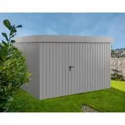 toom Baumarkt EcoStar Gerätehaus 'Euroline EFD14 Trend-Sk' graualuminium 325 x 325 x 211 cm, Einzeltür Angebot