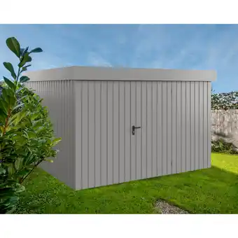 toom Baumarkt EcoStar Gerätehaus 'Euroline EFD14 Trend-Sk' graualuminium 325 x 325 x 211 cm, Einzeltür Angebot