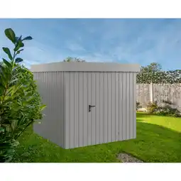 toom Baumarkt EcoStar Gerätehaus 'Euroline EFD5 Trend-Sk' graualuminium 229 x 229 x 203 cm, Einzeltür Angebot