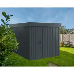 toom Baumarkt EcoStar Gerätehaus 'Euroline EFD7 Trend-Sk' anthrazitgrau 229 x 325 x 203 cm, Einzeltür Angebot