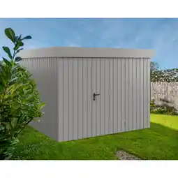 toom Baumarkt EcoStar Gerätehaus 'Euroline EFD10 Trend-Sk' graualuminium 277 x 277 x 207 cm, Einzeltür Angebot