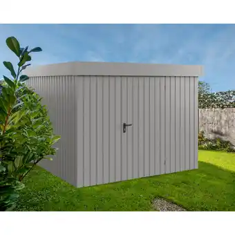 toom Baumarkt EcoStar Gerätehaus 'Euroline EFD10 Trend-Sk' graualuminium 277 x 277 x 207 cm, Einzeltür Angebot