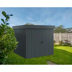 toom Baumarkt EcoStar Gerätehaus 'Euroline EFD5 Trend-Sk' anthrazitgrau 229 x 229 x 203 cm, Doppeltür Angebot