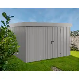 toom Baumarkt EcoStar Gerätehaus 'Euroline EFD14 Trend-Sk' graualuminium 325 x 325 x 211 cm, Doppeltür Angebot