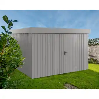 toom Baumarkt EcoStar Gerätehaus 'Euroline EFD14 Trend-Sk' graualuminium 325 x 325 x 211 cm, Doppeltür Angebot