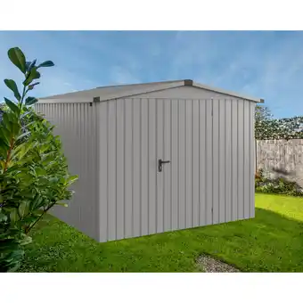 toom Baumarkt EcoStar Gerätehaus 'Euroline ESD10 Trend-Sk' graualuminium 285 x 277 x 207 cm, Einzeltür Angebot