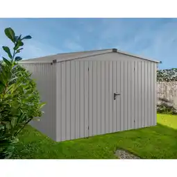toom Baumarkt EcoStar Gerätehaus 'Euroline ESD14 Trend-Sk' graualuminium 333 x 325 x 211 cm, Doppeltür Angebot