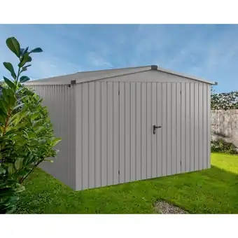 toom Baumarkt EcoStar Gerätehaus 'Euroline ESD14 Trend-Sk' graualuminium 333 x 325 x 211 cm, Doppeltür Angebot