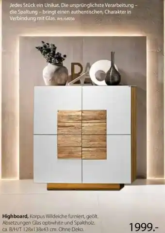Zurbrüggen Highboard Angebot