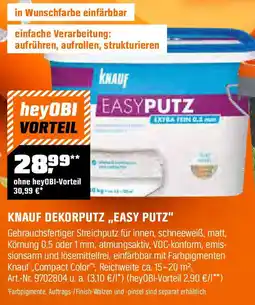 OBI KNAUF DEKORPUTZ,,EASY PUTZ" Angebot