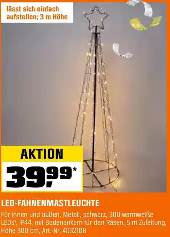 OBI LED-FAHNENMASTLEUCHTE Angebot