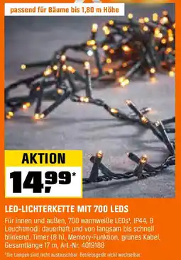 OBI LED-LICHTERKETTE MIT 700 LEDS Angebot