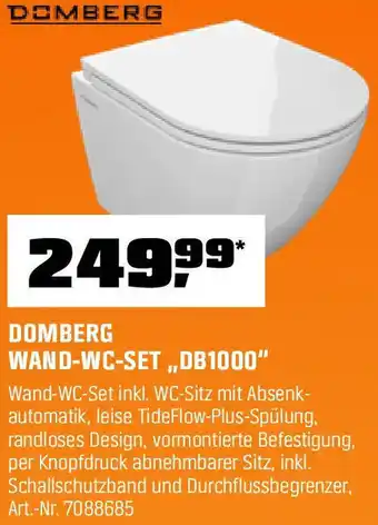 OBI DOMBERG WAND-WC-SET,,DB1000" Angebot
