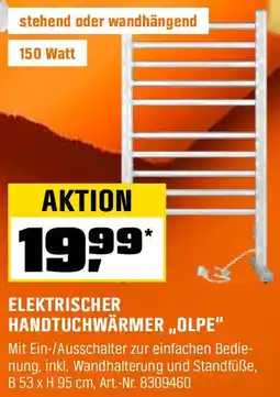 OBI ELEKTRISCHER HANDTUCHWÄRMER „OLPE" Angebot