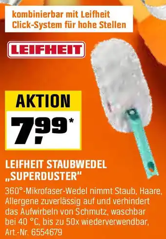 OBI LEIFHEIT STAUBWEDEL ,,SUPERDUSTER" Angebot