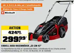 OBI EINHELL AKKU-RASENMÄHER „GE-CM 43" Angebot