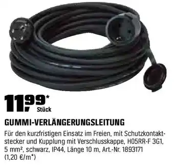 OBI GUMMI-VERLÄNGERUNGSLEITUNG Angebot
