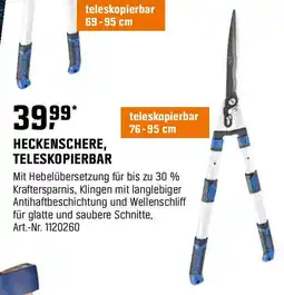 OBI HECKENSCHERE, TELESKOPIERBAR Angebot