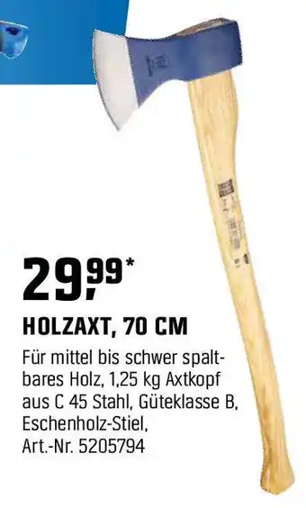 OBI HOLZAXT, 70 CM Angebot