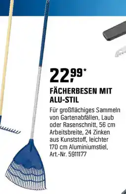 OBI FÄCHERBESEN MIT ALU-STIL Angebot