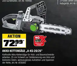 OBI LUX TOOLS AKKU-KETTENSÄGE „A-KS-20/25" Angebot