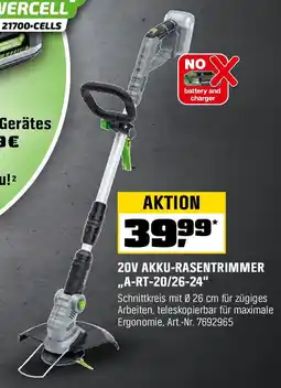 OBI LUX TOOLS 20V AKKU-RASENTRIMMER "A-RT-20/26-24" Angebot