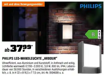 OBI PHILIPS LED-WANDLEUCHTE,,ARBOUR" Angebot