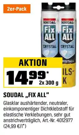 OBI SOUDAL ,,FIX ALL" 2er-Pack Angebot