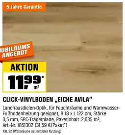 OBI CLICK-VINYLBODEN „EICHE AVILA" Angebot