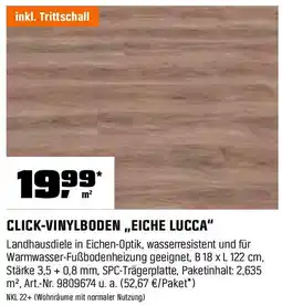 OBI CLICK-VINYLBODEN,,EICHE LUCCA" Angebot